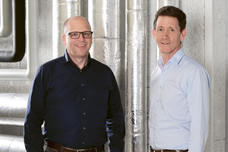 Roman Hinder (links) und Marcel Zünd, Geschäftsleitungsmitglieder und Mitinhaber Beag Engineering AG